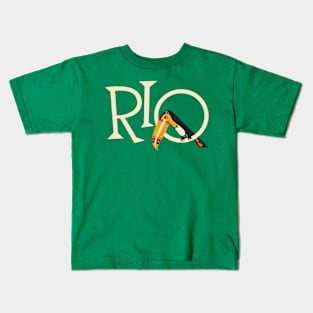 Rio De Janeiro Toucan Kids T-Shirt